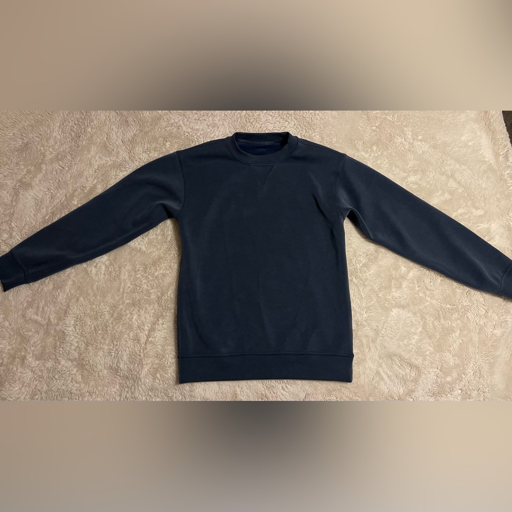 Lululemon Women's All Yours Sandwash Crew Sweatshirt Iron Blue Size 4